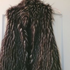 Faux fur vest